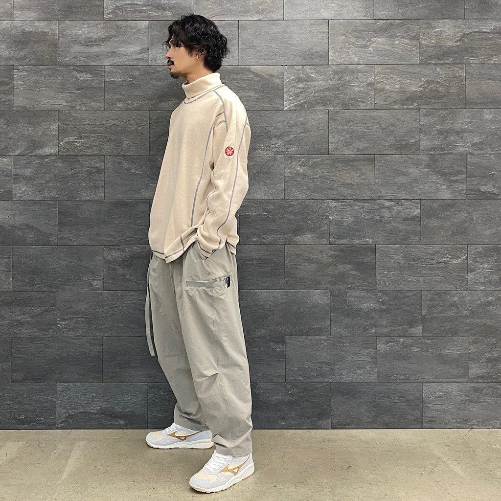 TURTLE NECK DBL KNT LONG SLEEVE T #BEIGE [CES22CS21]