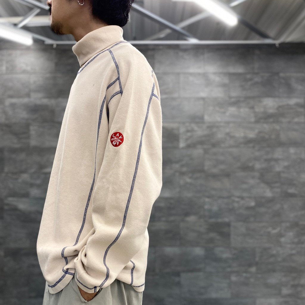 TURTLE NECK DBL KNT LONG SLEEVE T #BEIGE [CES22CS21]