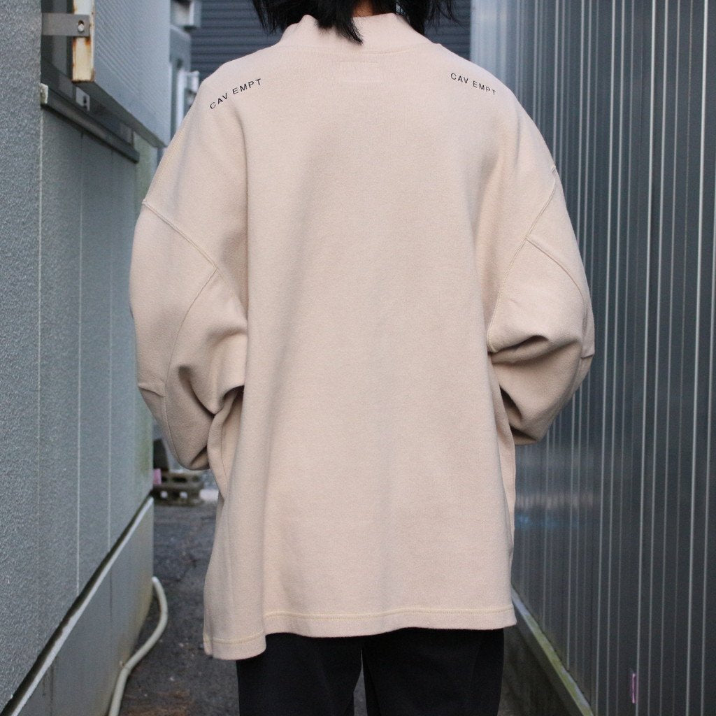 DBL KNIT ZIP UP #BEIGE [CES22CS22]