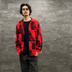 BOB MARLEY | HAWAIIAN SHIRT L/S -TYPE 1- #RED [BOBMARLEY-WM-HI05]