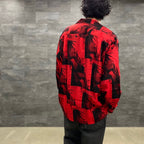 BOB MARLEY | HAWAIIAN SHIRT L/S -TYPE 1- #RED [BOBMARLEY-WM-HI05]