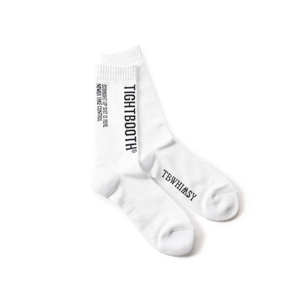WHIMSY SOCKS | WHIMSY SOCKS | LABEL LOGO SOCKS #WHITE [FW22-A16]