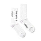 WHIMSY SOCKS | WHIMSY SOCKS | LABEL LOGO SOCKS #WHITE [FW22-A16]