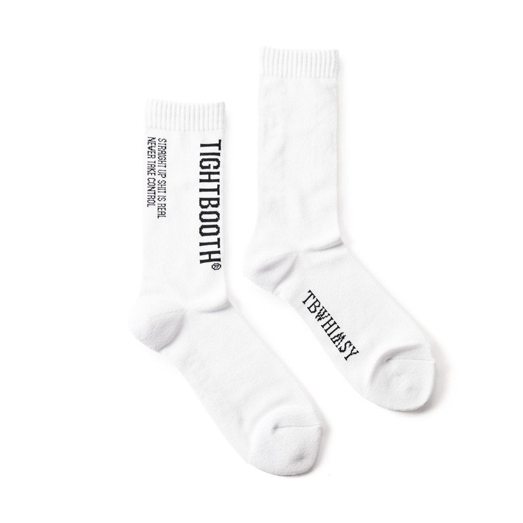 WHIMSY SOCKS | WHIMSY SOCKS | LABEL LOGO SOCKS #WHITE [FW22-A16]