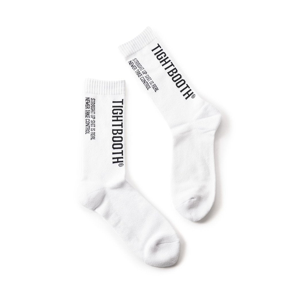 WHIMSY SOCKS | WHIMSY SOCKS | LABEL LOGO SOCKS #WHITE [FW22-A16]