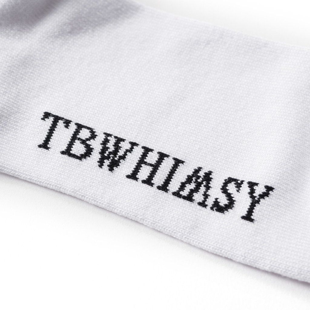 WHIMSY SOCKS | WHIMSY SOCKS | LABEL LOGO SOCKS #WHITE [FW22-A16]