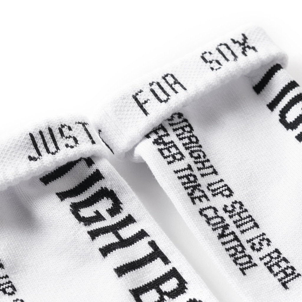 WHIMSY SOCKS | WHIMSY SOCKS | LABEL LOGO SOCKS #WHITE [FW22-A16]