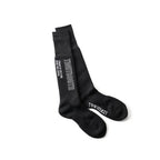 WHIMSY SOCKS | LABEL LOGO HIGH SOCKS #BLACK [FW22-A17]