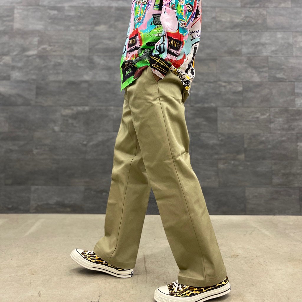 DICKIES | PLEATED TROUSERS #BEIGE [DICKIES-WM-PT11]