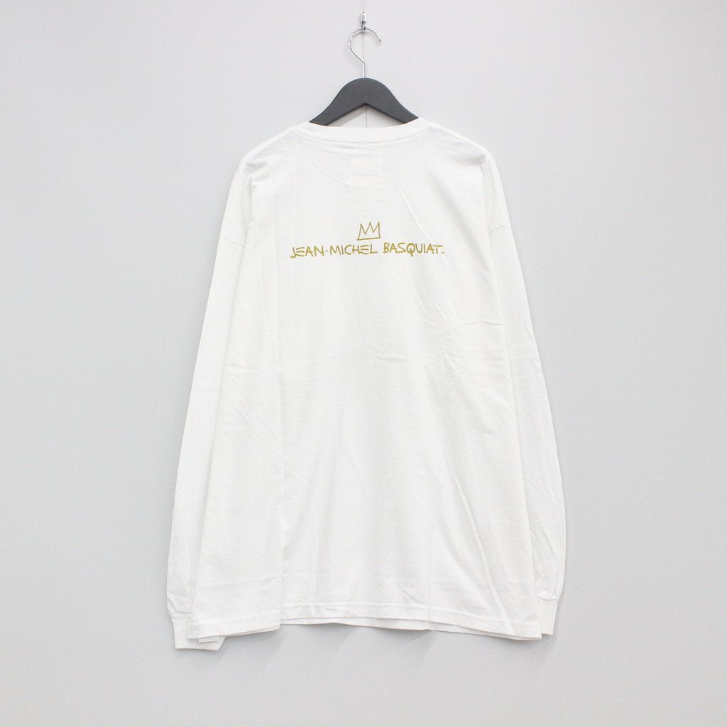 WACKO MARIA | ワコマリア JEAN-MICHEL BASQUIAT | CREW NECK LONG SLEEVE T-SHIRT  #WHITE [BASQUIAT-WM-LT01]