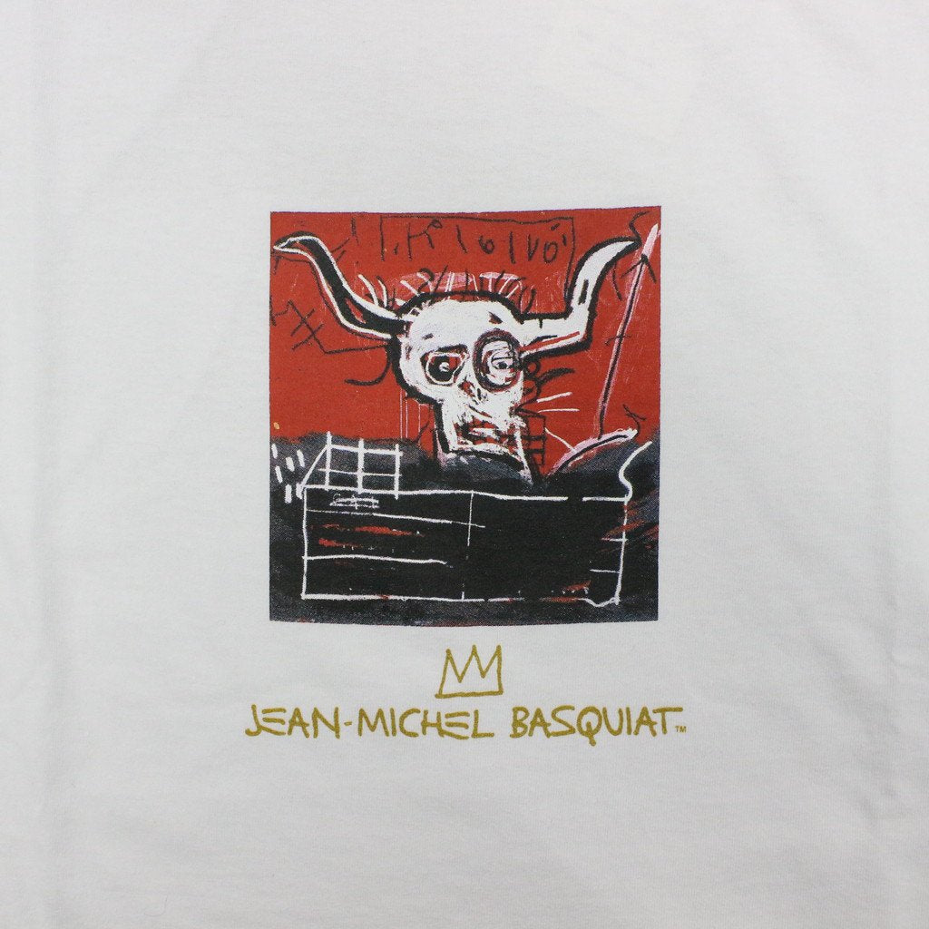 JEAN-MICHEL BASQUIAT | CREW NECK LONG SLEEVE T-SHIRT #WHITE [BASQUIAT-WM-LT01]