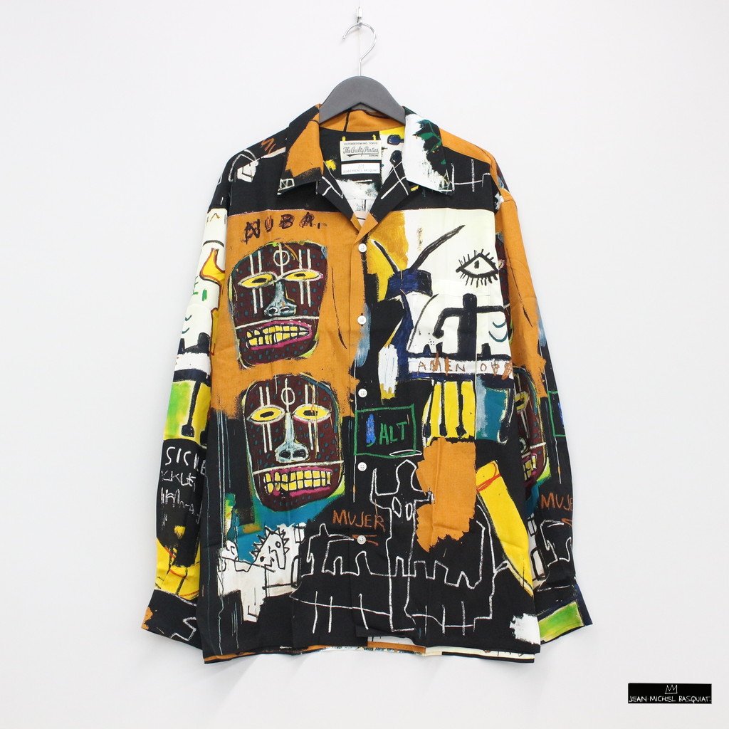 JEAN-MICHEL BASQUIAT | HAWAIIAN SHIRT L/S -TYPE 2- #ONE [BASQUIAT-WM-HI10]