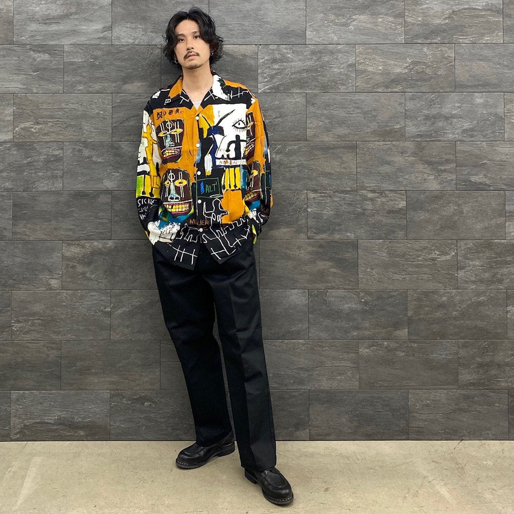 JEAN-MICHEL BASQUIAT | HAWAIIAN SHIRT L/S -TYPE 2- #ONE [BASQUIAT-WM-HI10]
