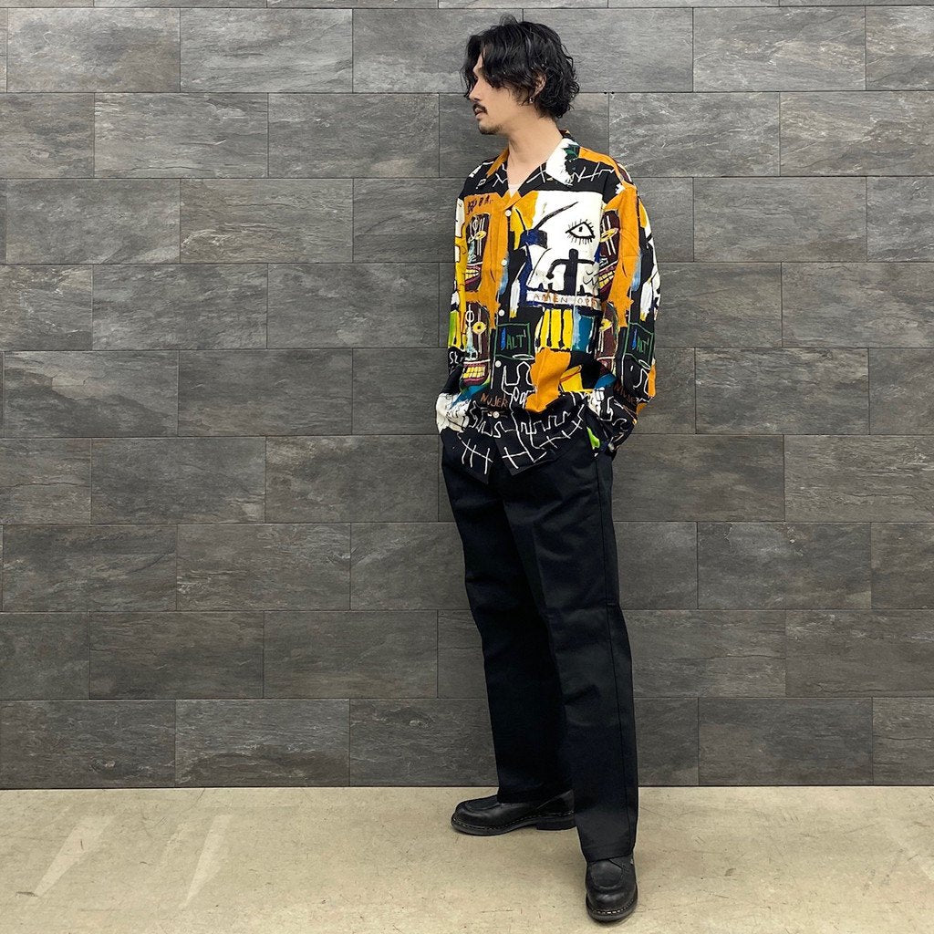 JEAN-MICHEL BASQUIAT | HAWAIIAN SHIRT L/S -TYPE 2- #ONE [BASQUIAT-WM-HI10]