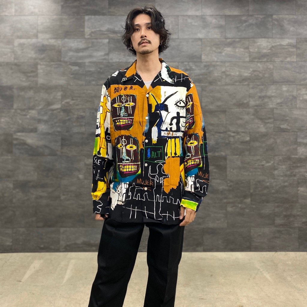 JEAN-MICHEL BASQUIAT | HAWAIIAN SHIRT L/S -TYPE 2- #ONE [BASQUIAT-WM-HI10]