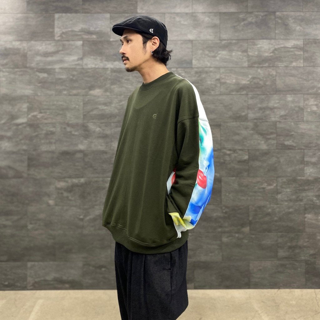 CARD SWEAT III #OLIVE [22FW-SW01]