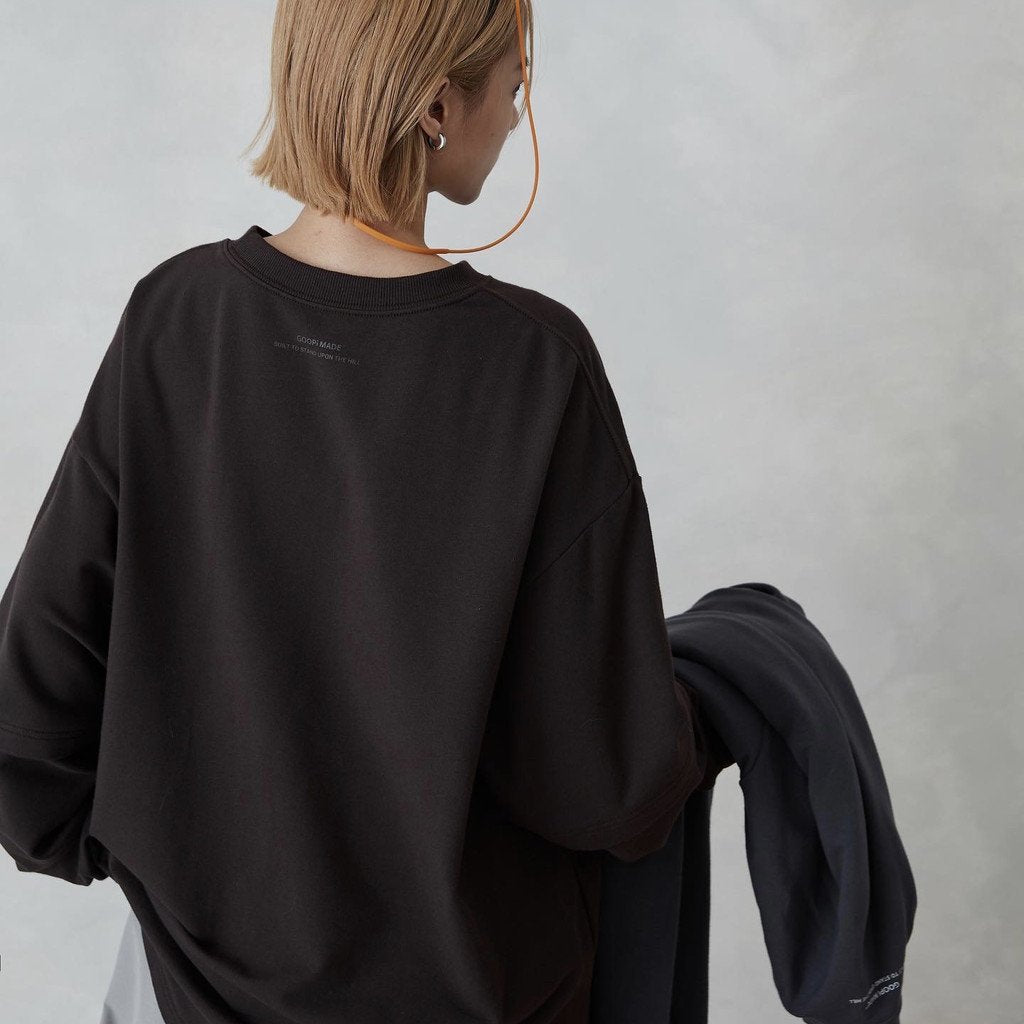 "Archetype-01" 3D L/S Pocket Tee #Mocha [GOOPI-22SS-SEP-03]