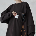 "Archetype-01" 3D L/S Pocket Tee #Mocha [GOOPI-22SS-SEP-03]