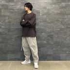 "Archetype-01" 3D L/S Pocket Tee #Mocha [GOOPI-22SS-SEP-03]