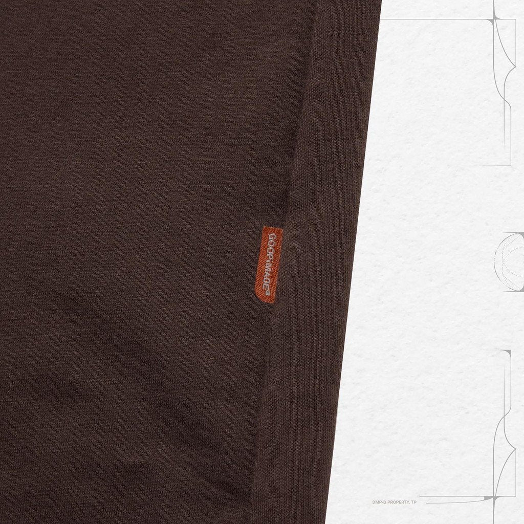 "Archetype-01" 3D L/S Pocket Tee #Mocha [GOOPI-22SS-SEP-03]