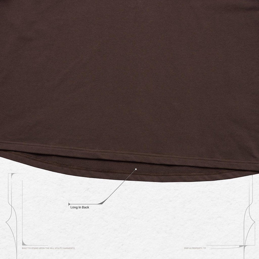"Archetype-01" 3D L/S Pocket Tee #Mocha [GOOPI-22SS-SEP-03]