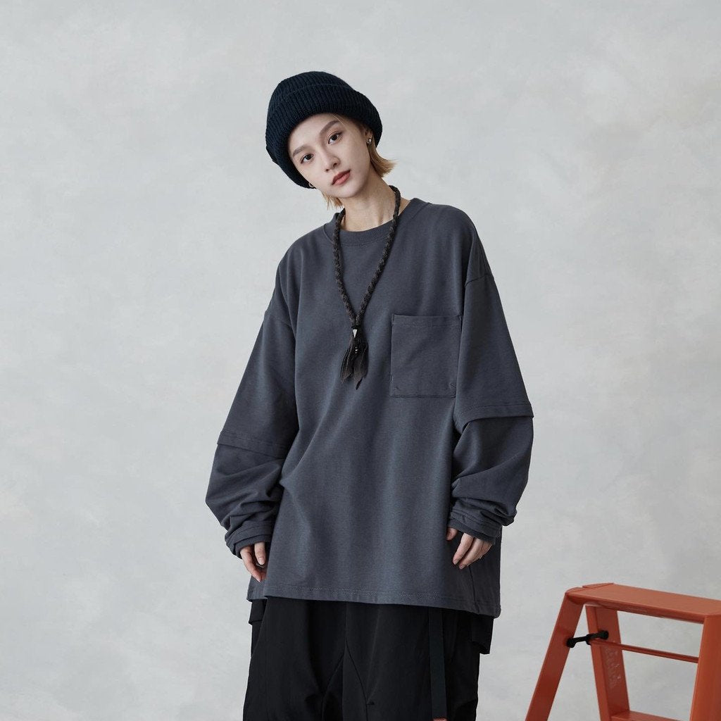 "Archetype-01" 3D L/S Pocket Tee #Anchor [GOOPI-22SS-SEP-03]