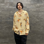 TIM LEHI | HAWAIIAN SHIRT L/S -TYPE 5- #BEIGE [22FW-WMS-HI05]