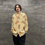 TIM LEHI | HAWAIIAN SHIRT L/S -TYPE 5- #BEIGE [22FW-WMS-HI05]
