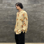TIM LEHI | HAWAIIAN SHIRT L/S -TYPE 5- #BEIGE [22FW-WMS-HI05]