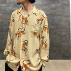 TIM LEHI | HAWAIIAN SHIRT L/S -TYPE 5- #BEIGE [22FW-WMS-HI05]