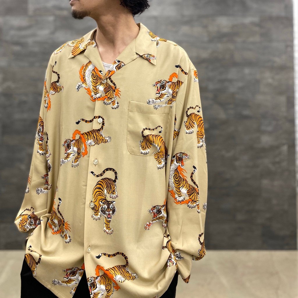 TIM LEHI | HAWAIIAN SHIRT L/S -TYPE 5- #BEIGE [22FW-WMS-HI05]