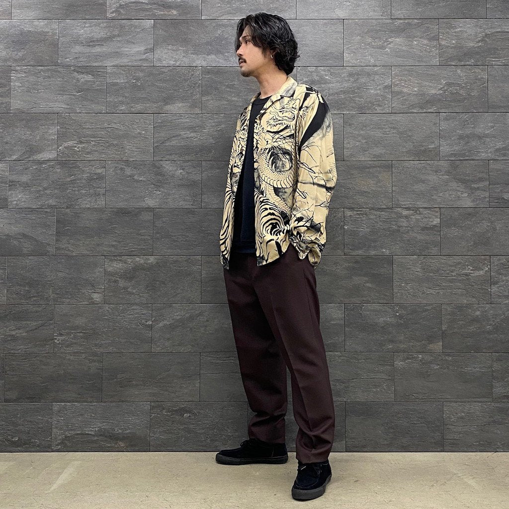 TIM LEHI | HAWAIIAN SHIRT L/S -TYPE 4- #BEIGE [22FW-WMS-HI04]