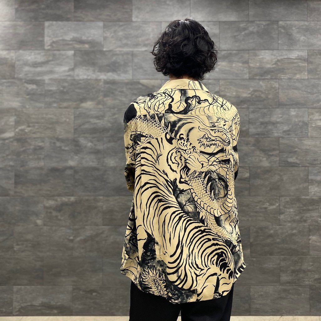 TIM LEHI | HAWAIIAN SHIRT L/S -TYPE 4- #BEIGE [22FW-WMS-HI04]