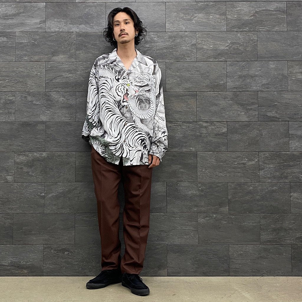 TIM LEHI | HAWAIIAN SHIRT L/S -TYPE 3- #MONO [22FW-WMS-HI03] - XXL