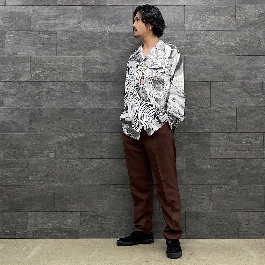 WACKO MARIA | ワコマリア TIM LEHI | HAWAIIAN SHIRT L/S -TYPE 3- #MONO  [22FW-WMS-HI03] – cocorozashi