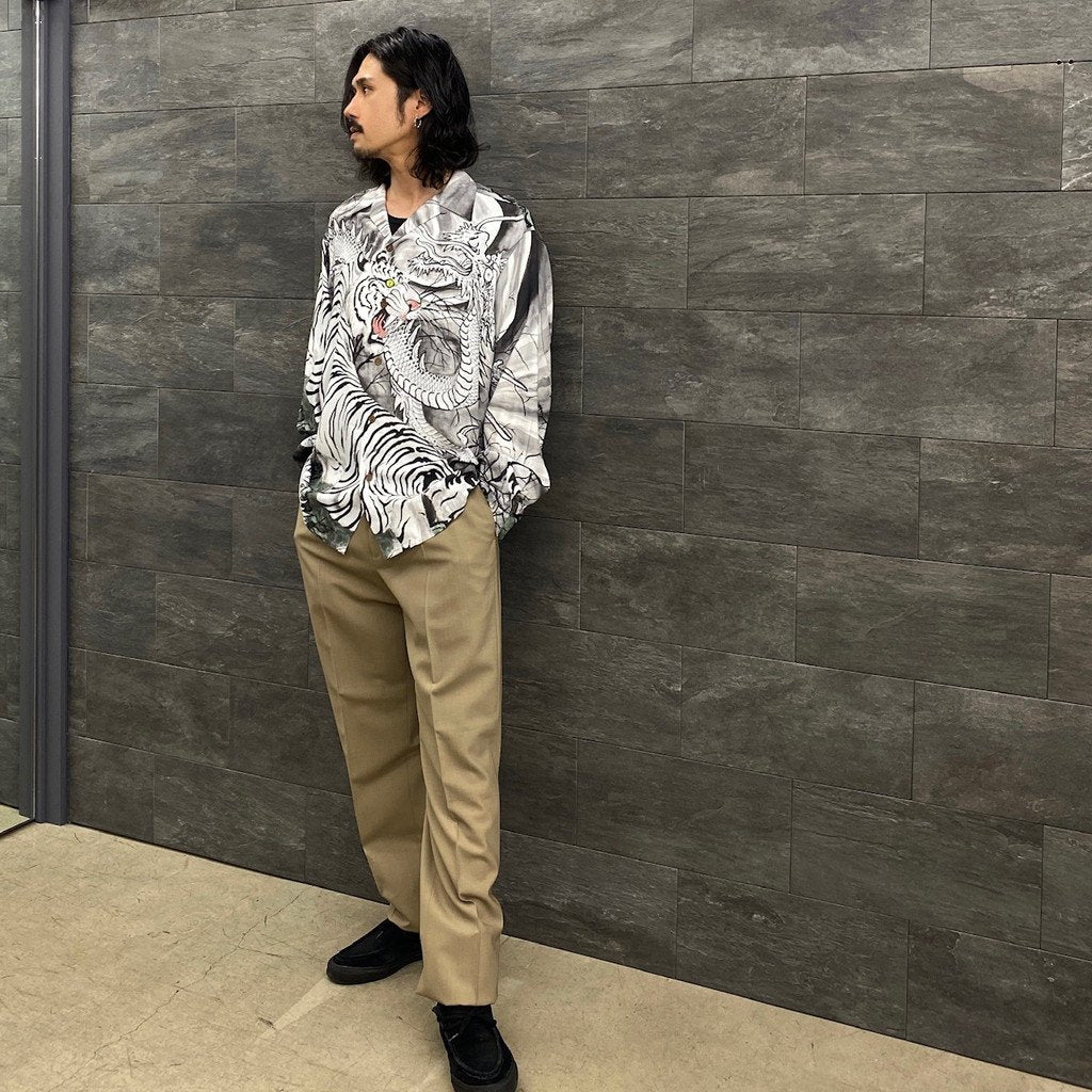 TIM LEHI | HAWAIIAN SHIRT L/S -TYPE 3- #MONO [22FW-WMS-HI03]