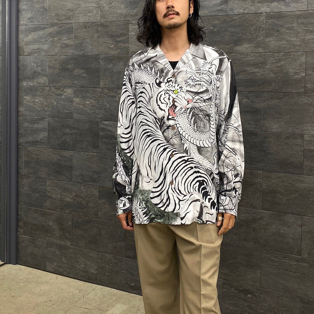 TIM LEHI | HAWAIIAN SHIRT L/S -TYPE 3- #MONO [22FW-WMS-HI03]