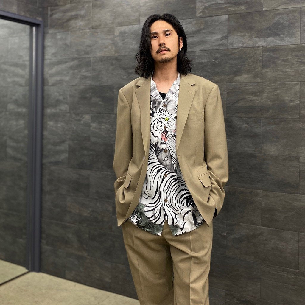 TIM LEHI | HAWAIIAN SHIRT L/S -TYPE 3- #MONO [22FW-WMS-HI03]