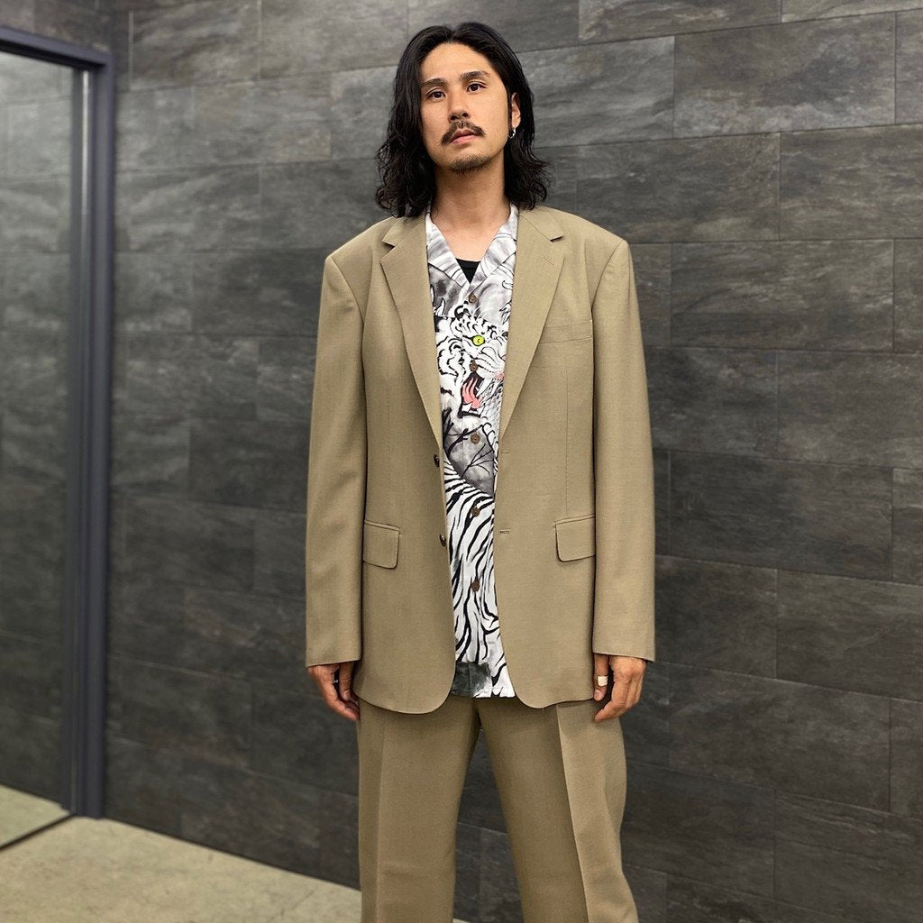 TIM LEHI | HAWAIIAN SHIRT L/S -TYPE 3- #MONO [22FW-WMS-HI03]