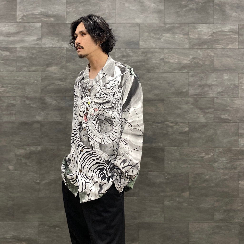 TIM LEHI | HAWAIIAN SHIRT L/S -TYPE 3- #MONO [22FW-WMS-HI03]