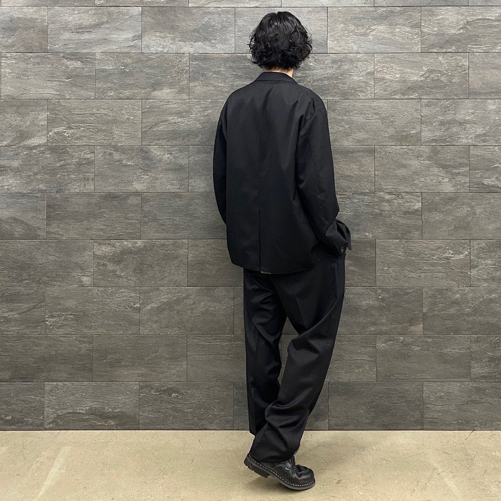 PLEATED TROUSERS #BLACK [22FW-WMP-TR28]