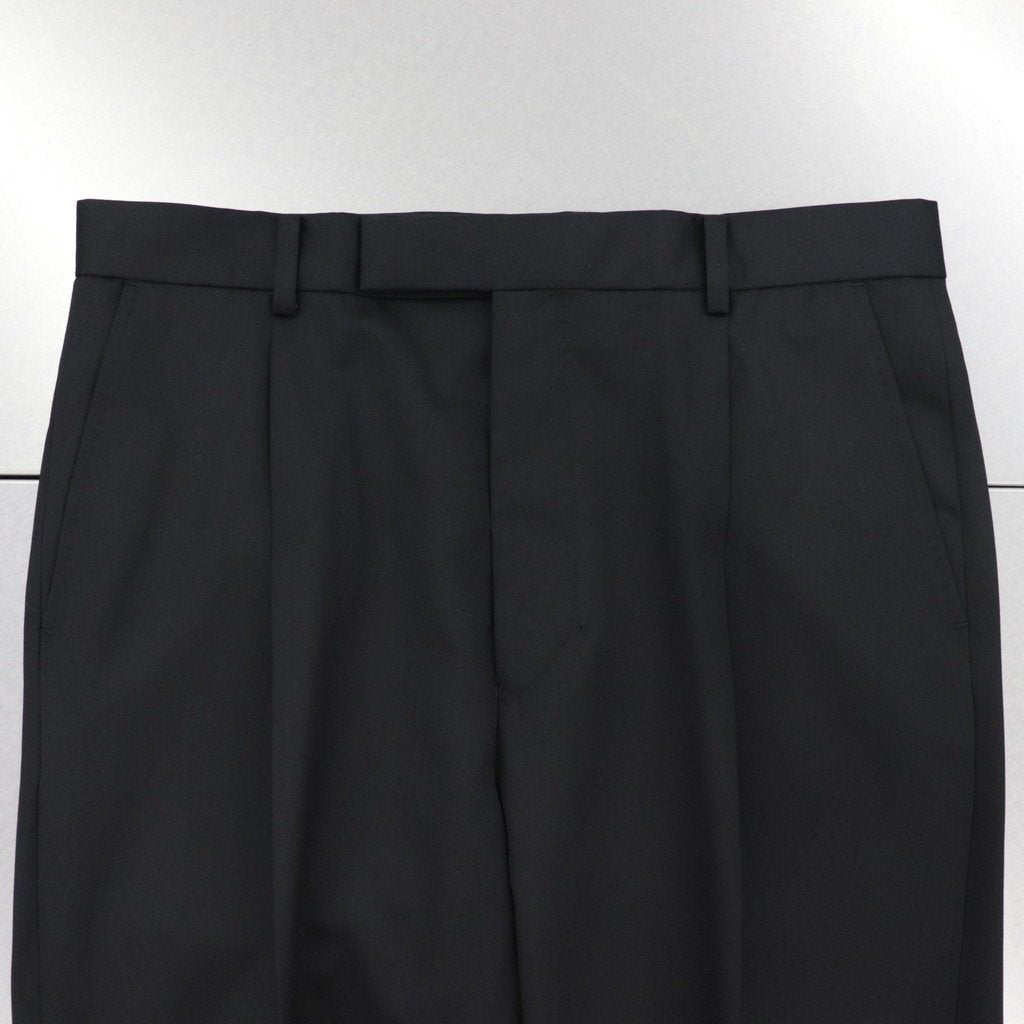 PLEATED TROUSERS #BLACK [22FW-WMP-TR28]