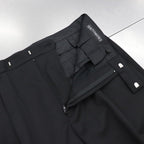 PLEATED TROUSERS #BLACK [22FW-WMP-TR28]