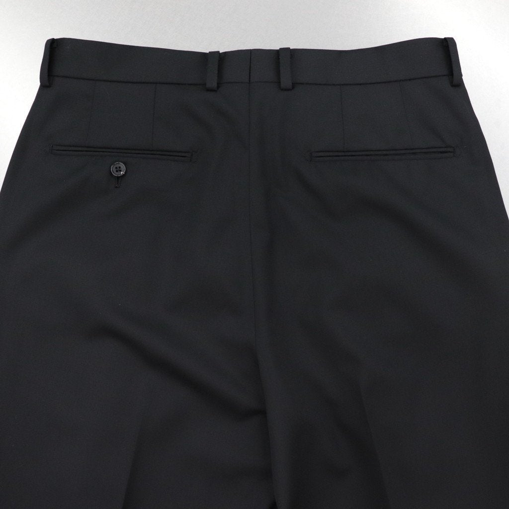 PLEATED TROUSERS #BLACK [22FW-WMP-TR28]