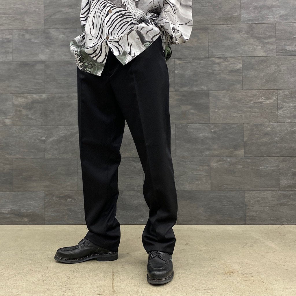 PLEATED TROUSERS #BLACK [22FW-WMP-TR28]