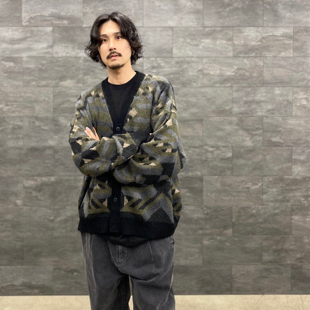 EVIJO MOHAIR CARDIGAN #BLACK [22FW-KN01]