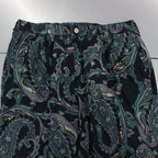 PAISLEY BAGGY SLACKS #BLACK [FW22-B08]