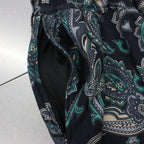 PAISLEY BAGGY SLACKS #BLACK [FW22-B08]