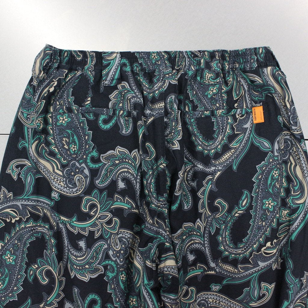 PAISLEY BAGGY SLACKS #BLACK [FW22-B08]