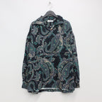 PAISLEY L/S OPEN SHIRT #BLACK [FW22-S02]